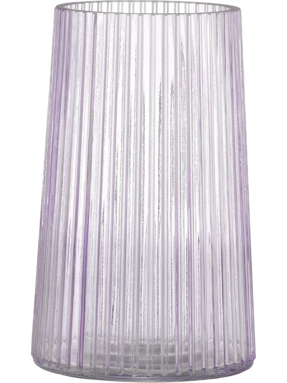 8 Inches Modern Purple Glass Vase Flower Bouquet Living Room Bedroom Home Deco